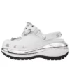 Mega Crush Clog “White Silver”