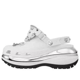 Mega Crush Clog “White Silver”