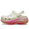Mega Crush Color Dip Clog “Bianco Rosa”