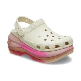 Mega Crush Color Dip Clog “Bianco Rosa”