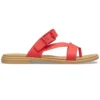 Pantofole casual rosso fuoco