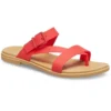 Pantofole casual rosso fuoco