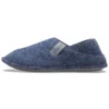 Pantofole classiche unisex blu con suola morbida