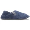 Pantofole classiche unisex blu con suola morbida
