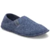 Pantofole classiche unisex blu con suola morbida