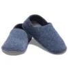 Pantofole classiche unisex blu con suola morbida