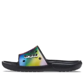 Pantofole unisex casual multicolori in stile Crocs, nere