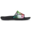 Pantofole unisex casual multicolori in stile Crocs, nere