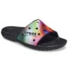 Pantofole unisex casual multicolori in stile Crocs, nere