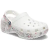 Platform Clog Americana Paisley “Bianco”