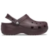 Platform Clog classico “Dark Cherry”