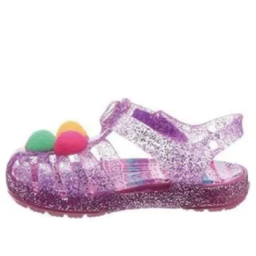 Sandali bassi glitterati Isabella “Purple Pink”