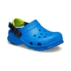 Sandali blu con tacco basso