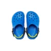 Sandali blu con tacco basso
