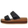 Sandali Brooklyn con fibbia intrecciata “Nero Marrone”