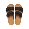 Sandali Brooklyn con fibbia intrecciata “Nero Marrone”