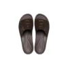 Sandali Brooklyn Croco Shine Slide “Espresso”