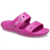 Sandali classici, comodi e unisex viola e rossi