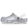 Sandali classici glitterati “Silver White”