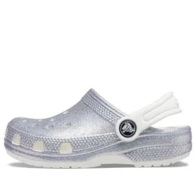 Sandali classici glitterati “Silver White”
