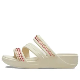 Sandali con zeppa Boca Gems “White Red”