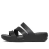 Sandali con zeppa e cinturini Boca “Black”