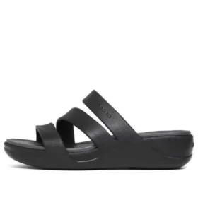 Sandali con zeppa e cinturini Boca “Black”
