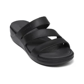 Sandali con zeppa e cinturini Boca “Black”