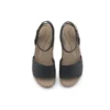 Sandali con zeppa e cinturino alla caviglia Brooklyn “Black Beige”