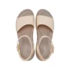 Sandali con zeppa e cinturino alla caviglia Brooklyn “Cream White Brown”