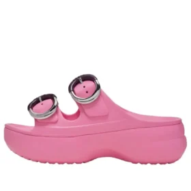 Sandali con zeppa e fibbia Saturday “Pink Lemonade”