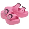 Sandali con zeppa e fibbia Saturday “Pink Lemonade”