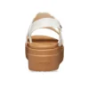 Sandali con zeppa intrecciati Brooklyn “White Brown”