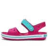Sandali Crocband con chiusura a cinturino in pelle di coccodrillo “Pink Blue”
