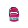 Sandali Crocband con chiusura a cinturino in pelle di coccodrillo “Pink Blue”