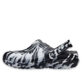 Sandali da esterno Classic Lined Clog “Marbled White Black”