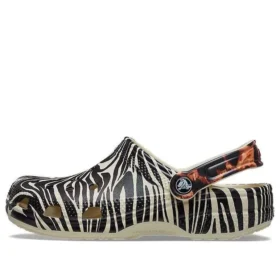 Sandali da spiaggia Classic con stampa animalier Unisex “White”