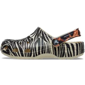 Sandali da spiaggia Classic con stampa animalier Unisex “White”