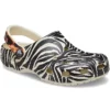 Sandali da spiaggia Classic con stampa animalier Unisex “White”