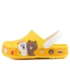 Sandali da spiaggia Crocs piccoli, giallo sabbia