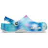 Sandali da spiaggia Crocs unisex multicolori bianchi