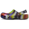 Sandali da spiaggia unisex Crocs multicolori e neri