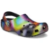 Sandali da spiaggia unisex Crocs multicolori e neri