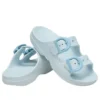 Sandali Saturday con fibbia smaltata “Vapor Ice”