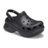 Sandali Small Whale Retro Crocs con suola spessa, neri