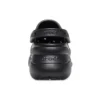 Sandali Small Whale Retro Crocs con suola spessa, neri