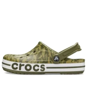 Sandali unisex con stampa mimetica verde n. 4