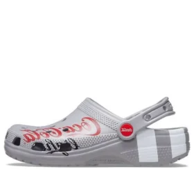 Sandali unisex grigi da tempo libero e sportivi con scarpe basse Coca-Cola x Crocs Crossover Light X Outdoor