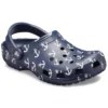 Sandali zoccoli Classic Clog stampati blu intenso