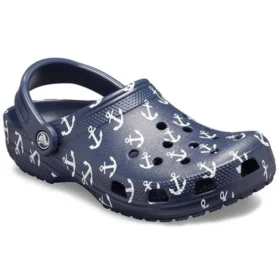 Sandali zoccoli Classic Clog stampati blu intenso